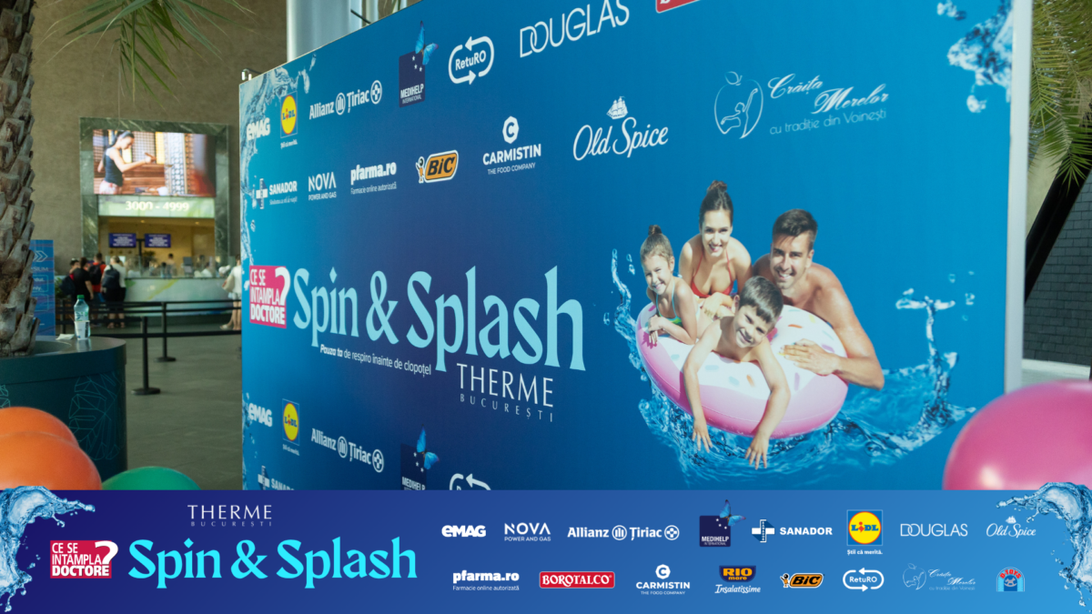 Distracție și voie bună, în a doua zi de „Spin & Splash by CSID” și THERME București