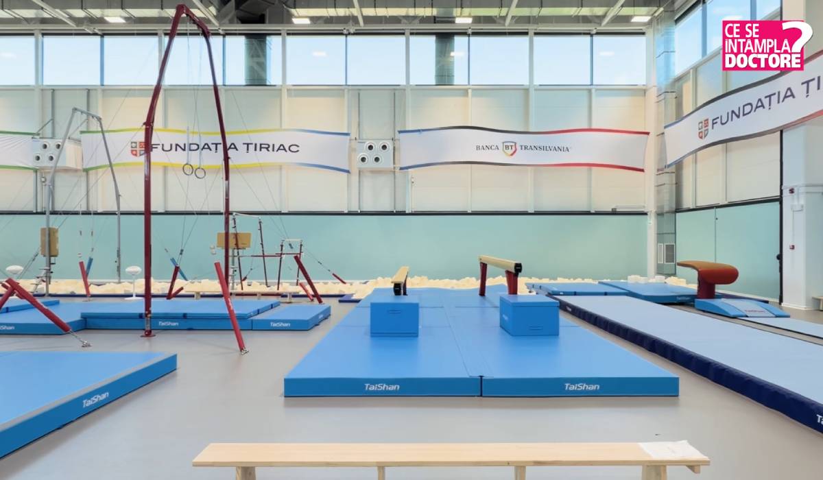 Nadia Comăneci, prezentă la selecția pentru cursurile gratuite de gimnastică destinate copiilor între 2 și 8 ani, la sala de gimnastică „Nadia Comăneci” din Otopeni
