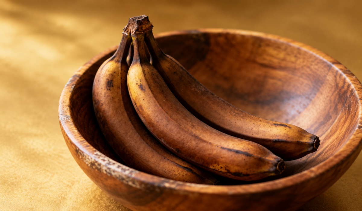 De ce se înnegresc bananele mai repede în fructieră? Greșeala de depozitare pe care o poți evita